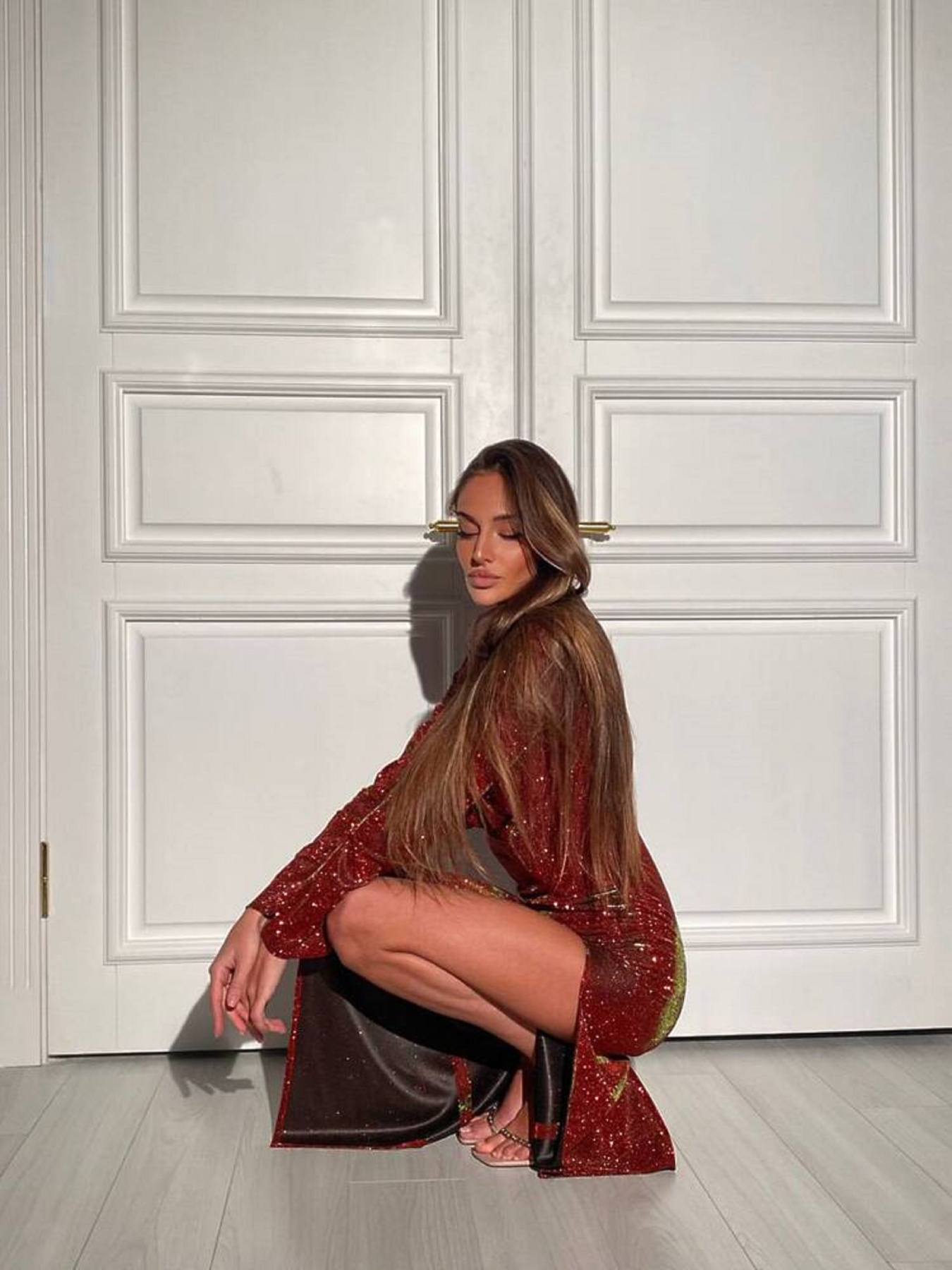 Платье макси Milirud модель mil477-chervono-zelenij Фото