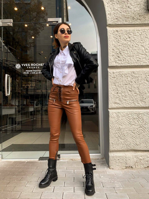 Брюки повседневные Milirud модель mil296-korichnevij Фото