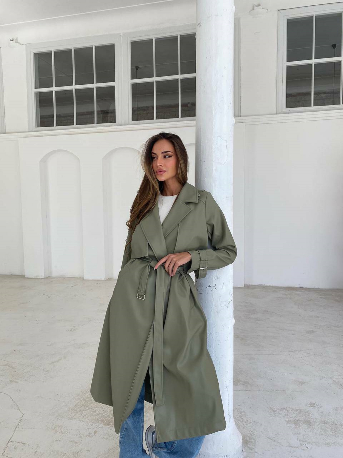 Тренч Milirud модель mil352-olivkovij Фото