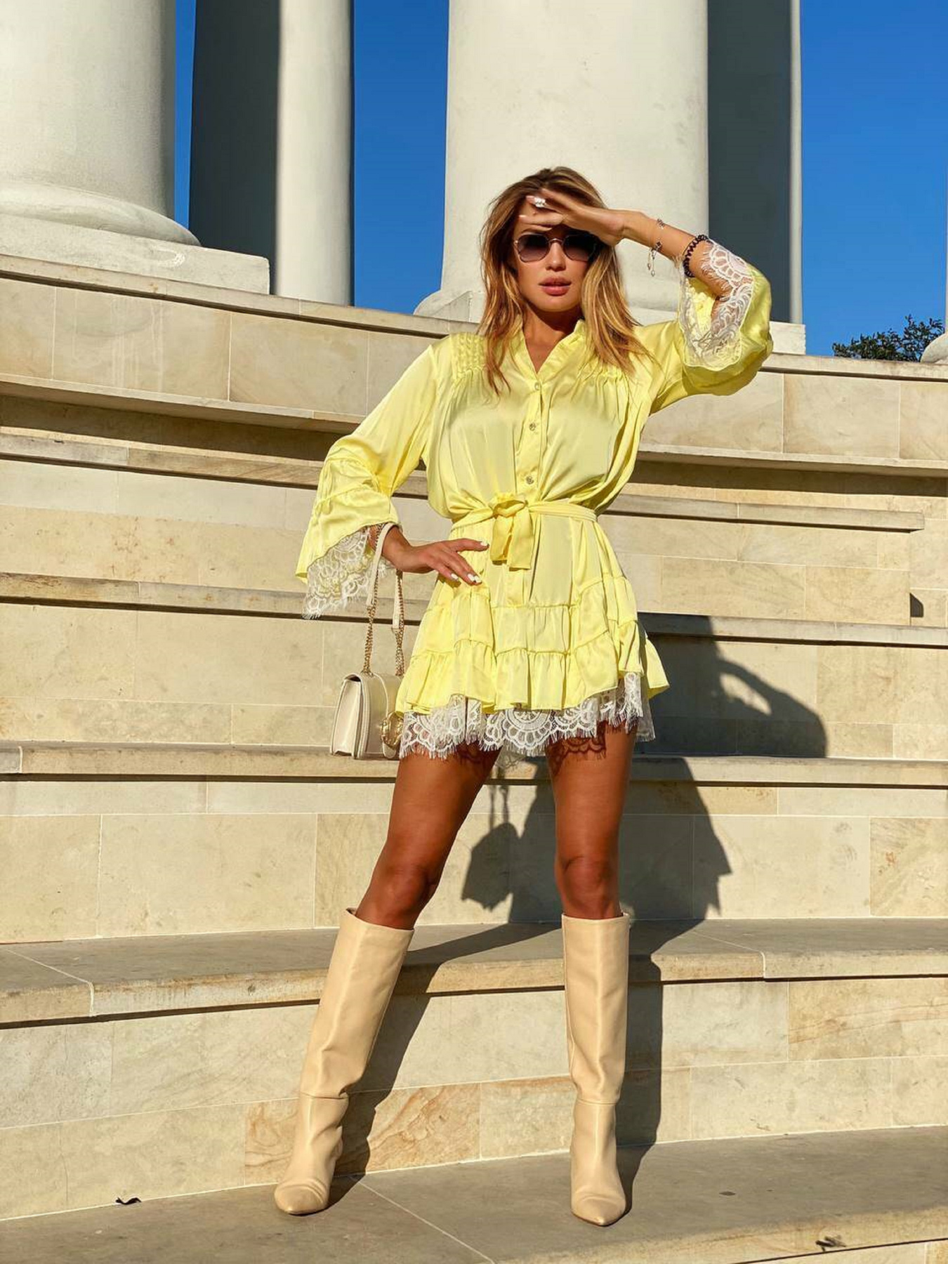 Платье мини Milirud модель mil363-zhovtij Фото