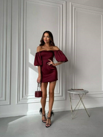Платье мини Milirud модель mil408-marsala Фото