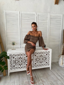 Сукня міні Milirud модель mil408-kapuchino Фото