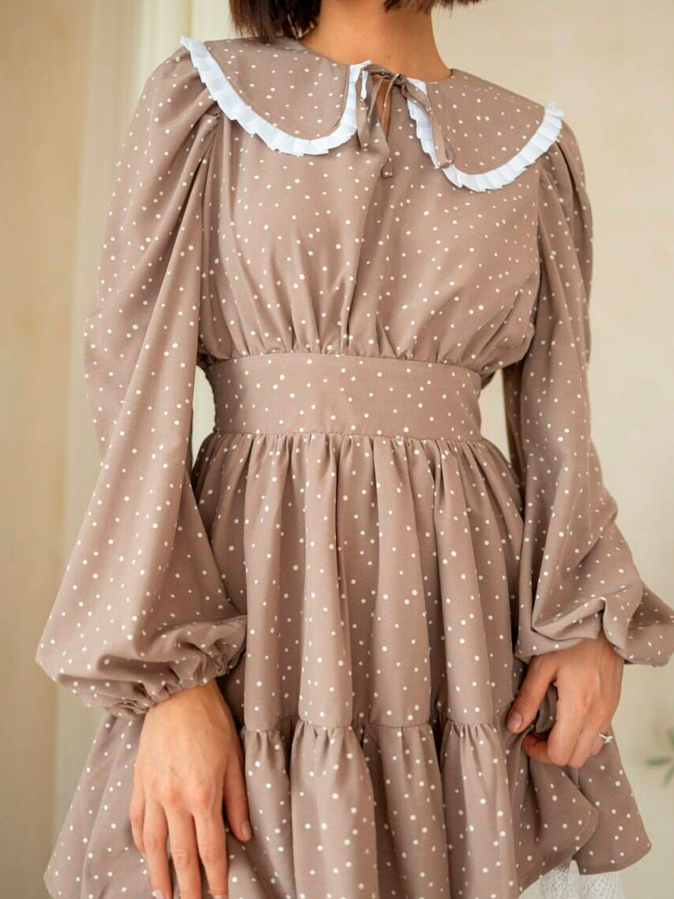 Платье мини Milirud модель mil434-bezhevj Фото