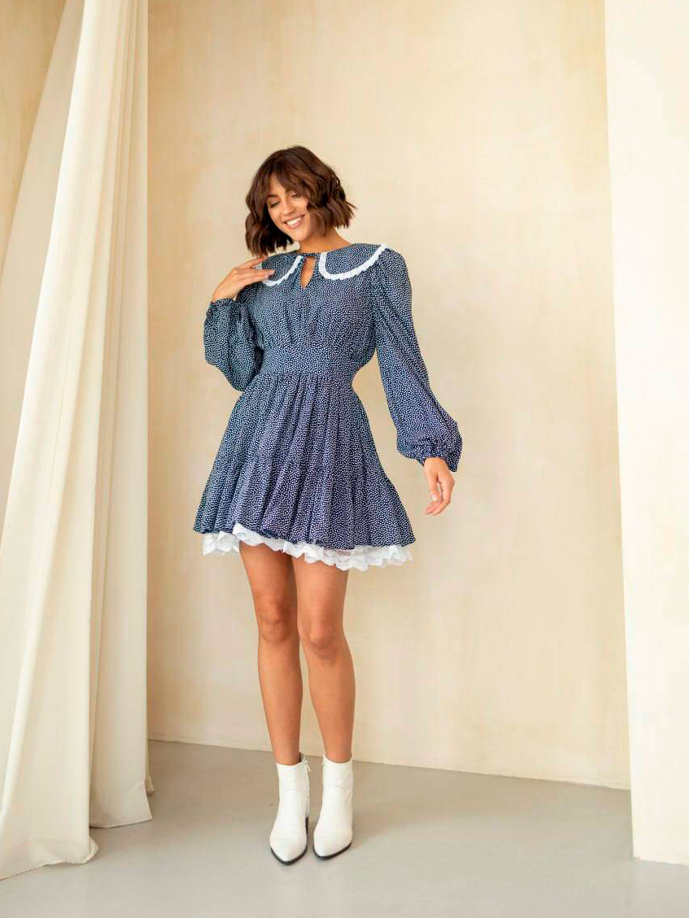 Платье мини Milirud модель mil434-sinij Фото