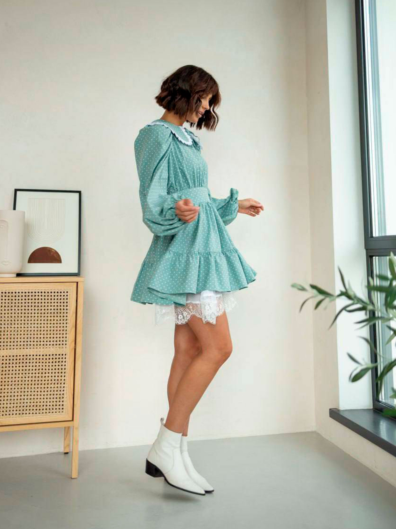 Платье мини Milirud модель mil434-bryuzovij Платье мини Milirud модель mil434-bryuzovij Фото