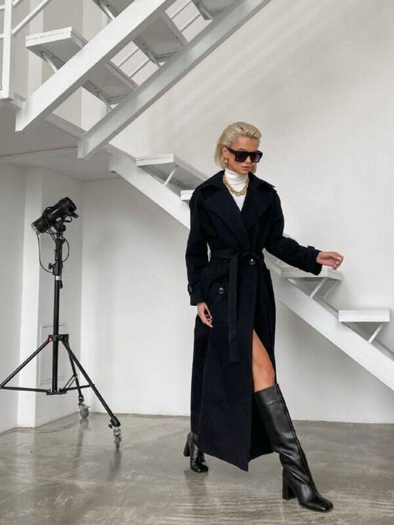 Тренч Milirud модель mil510-chornij Тренч Milirud модель mil510-chornij Фото