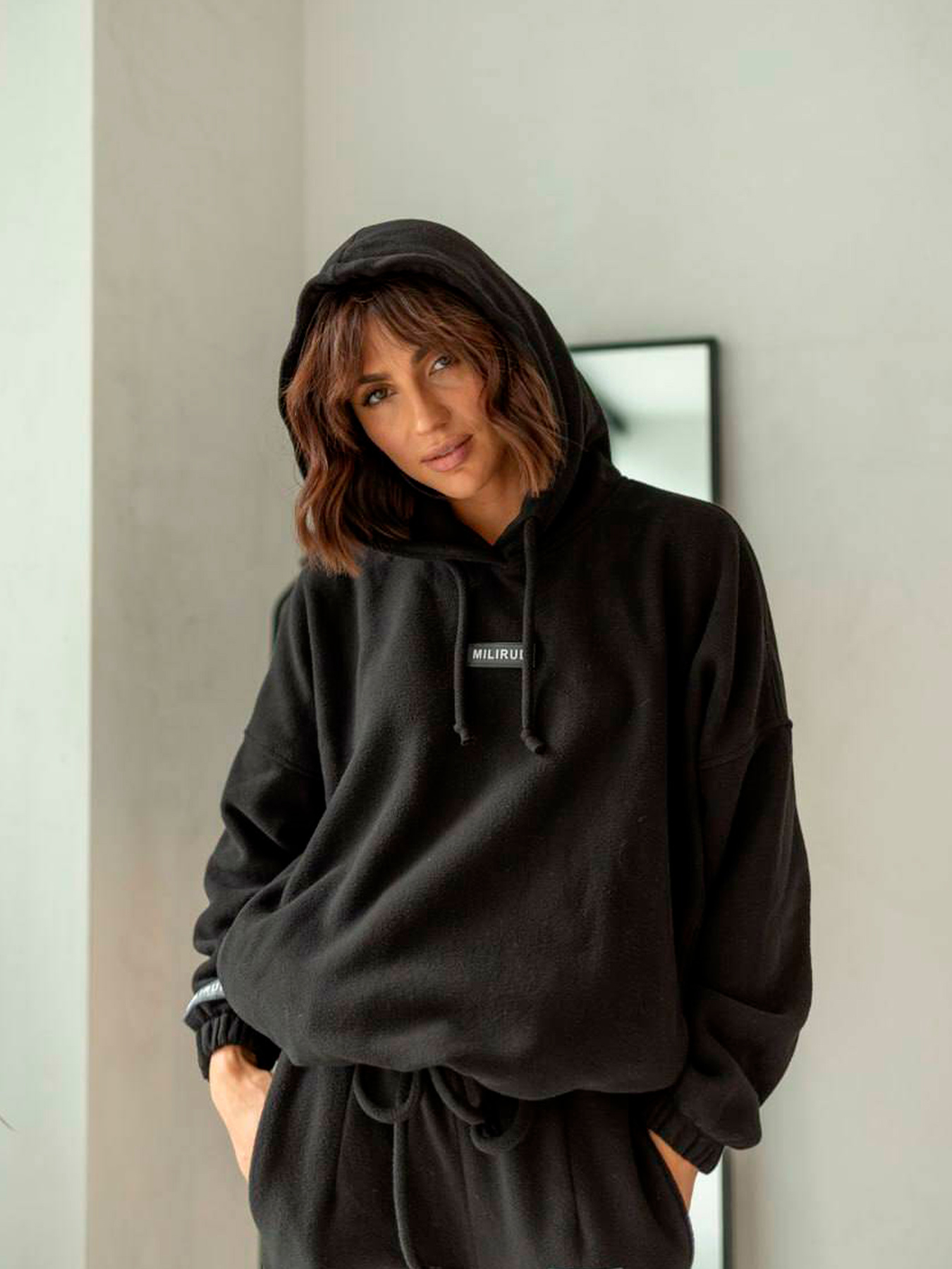 Костюм Milirud (худі + штани) модель mil514-chornij Фото