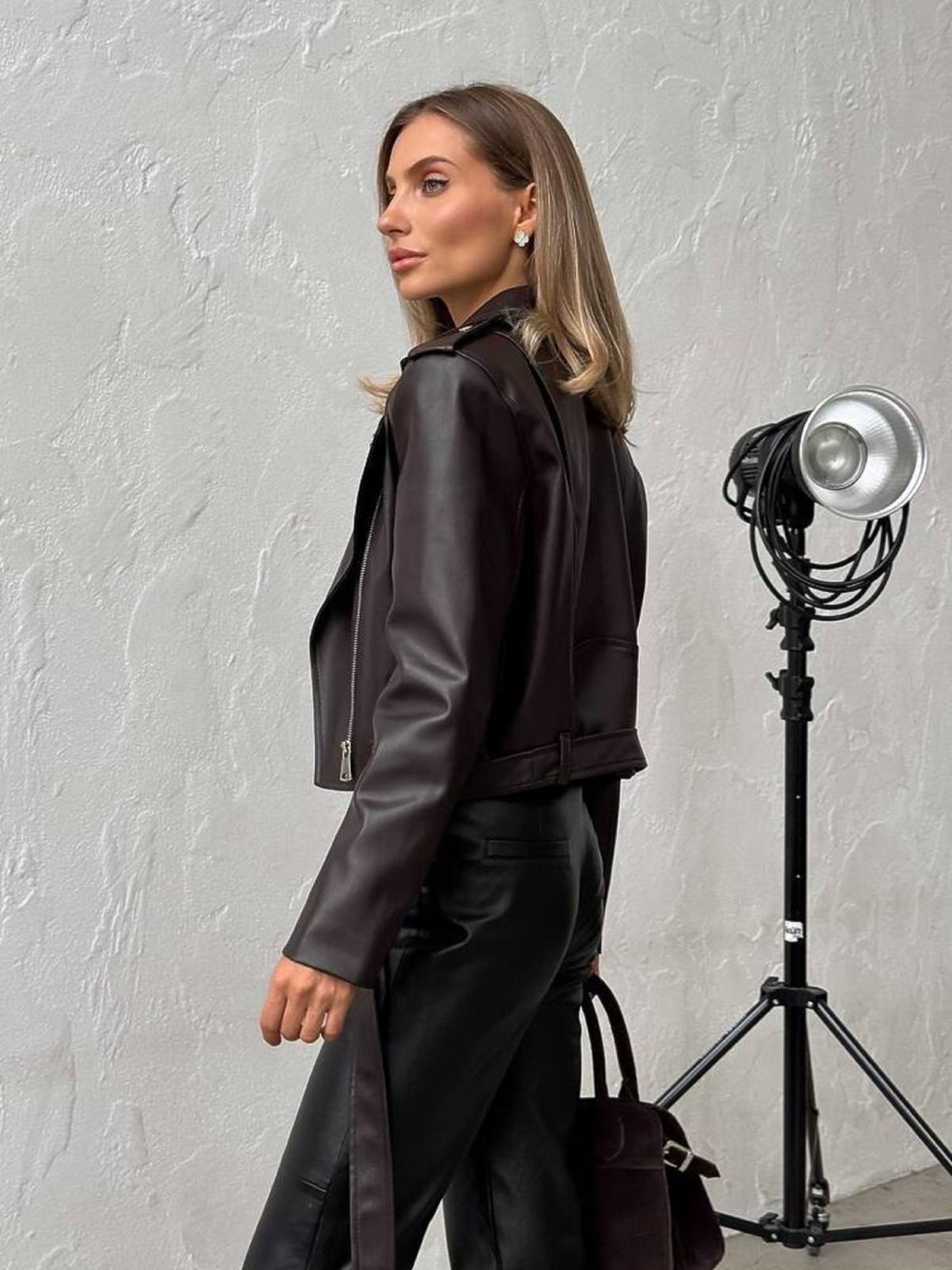 Куртка кожаная Milirud модель mil539-temnij-shokolad Фото