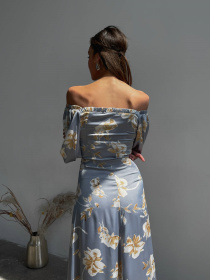 Платье миди Milirud модель mil536-blakitnij Фото