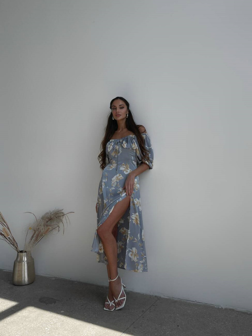 Платье миди Milirud модель mil536-blakitnij Фото