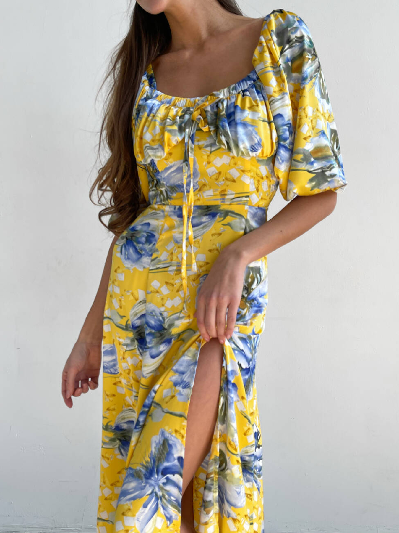 Платье миди Milirud модель mil536-zhovtij Фото