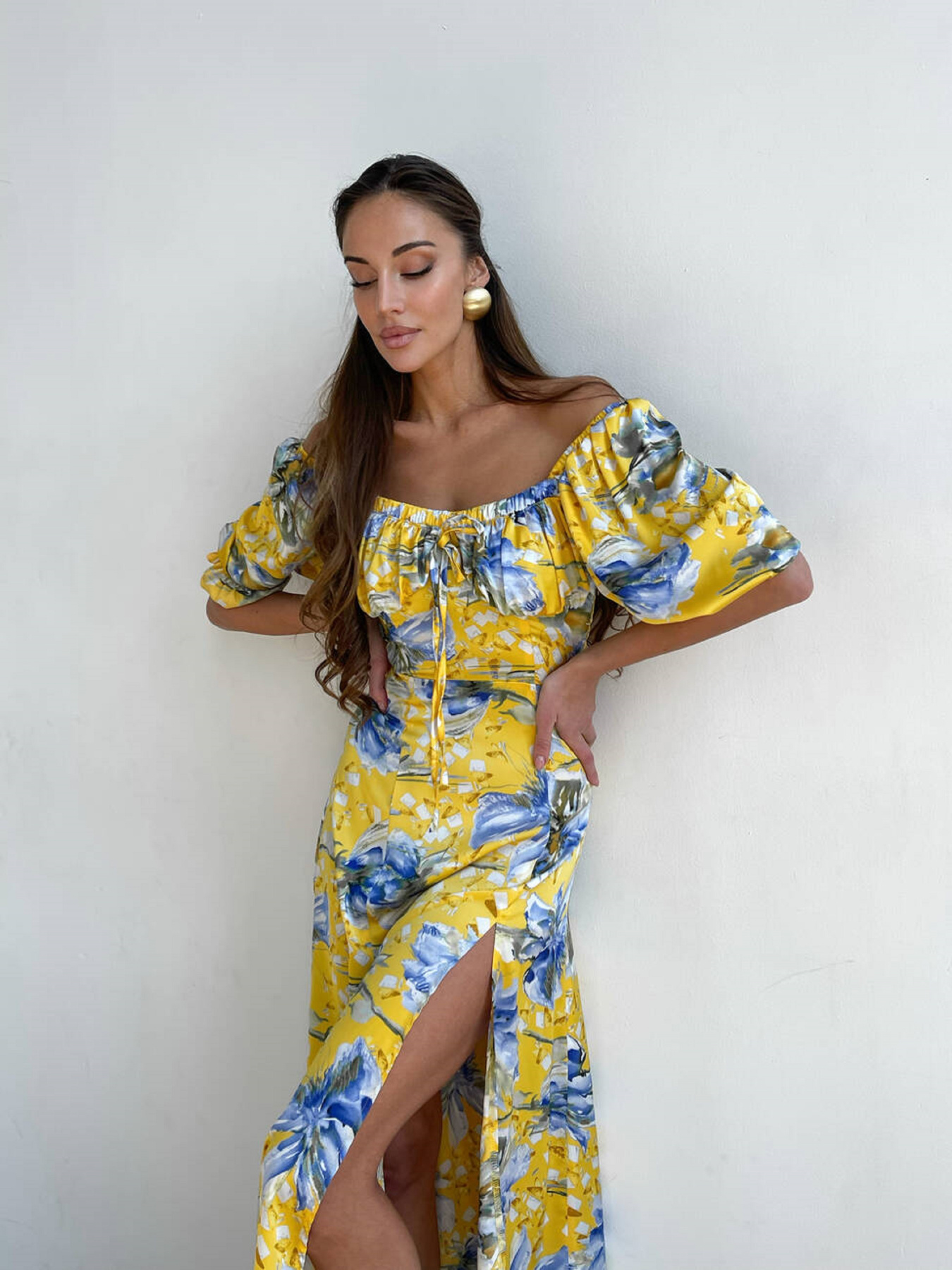 Платье миди Milirud модель mil536-zhovtij Фото