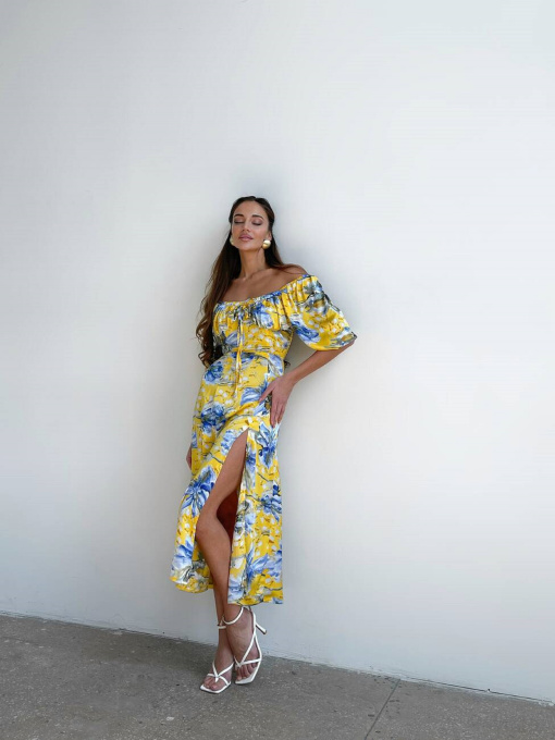 Платье миди Milirud модель mil536-zhovtij Фото