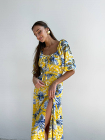 Платье миди Milirud модель mil536-zhovtij Фото