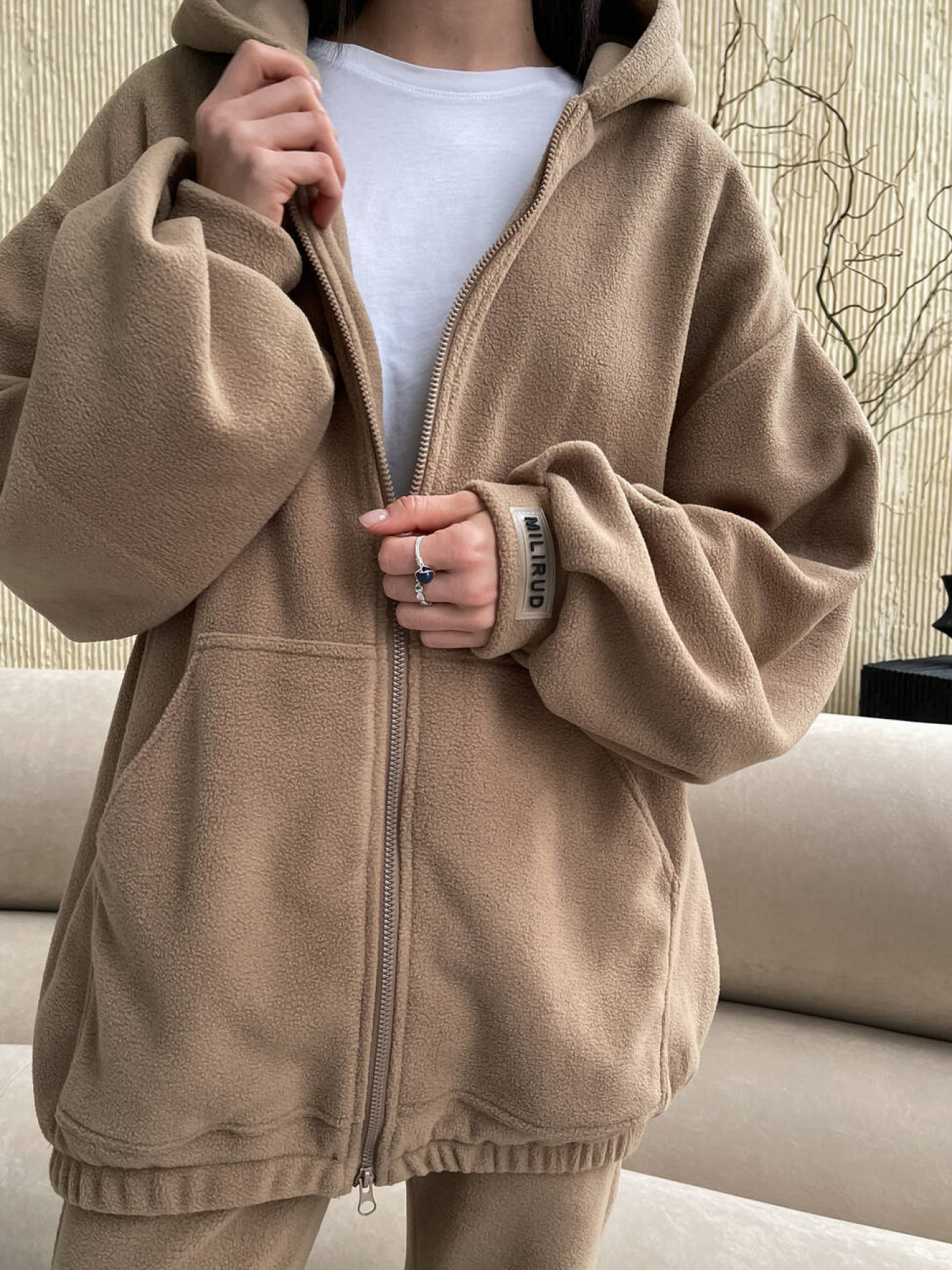 Повседневный костюм Milirud модель mil550-bezhevij Фото