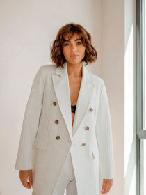 Деловой костюм Milirud (піджак + брюки) модель mil524-blij Фото