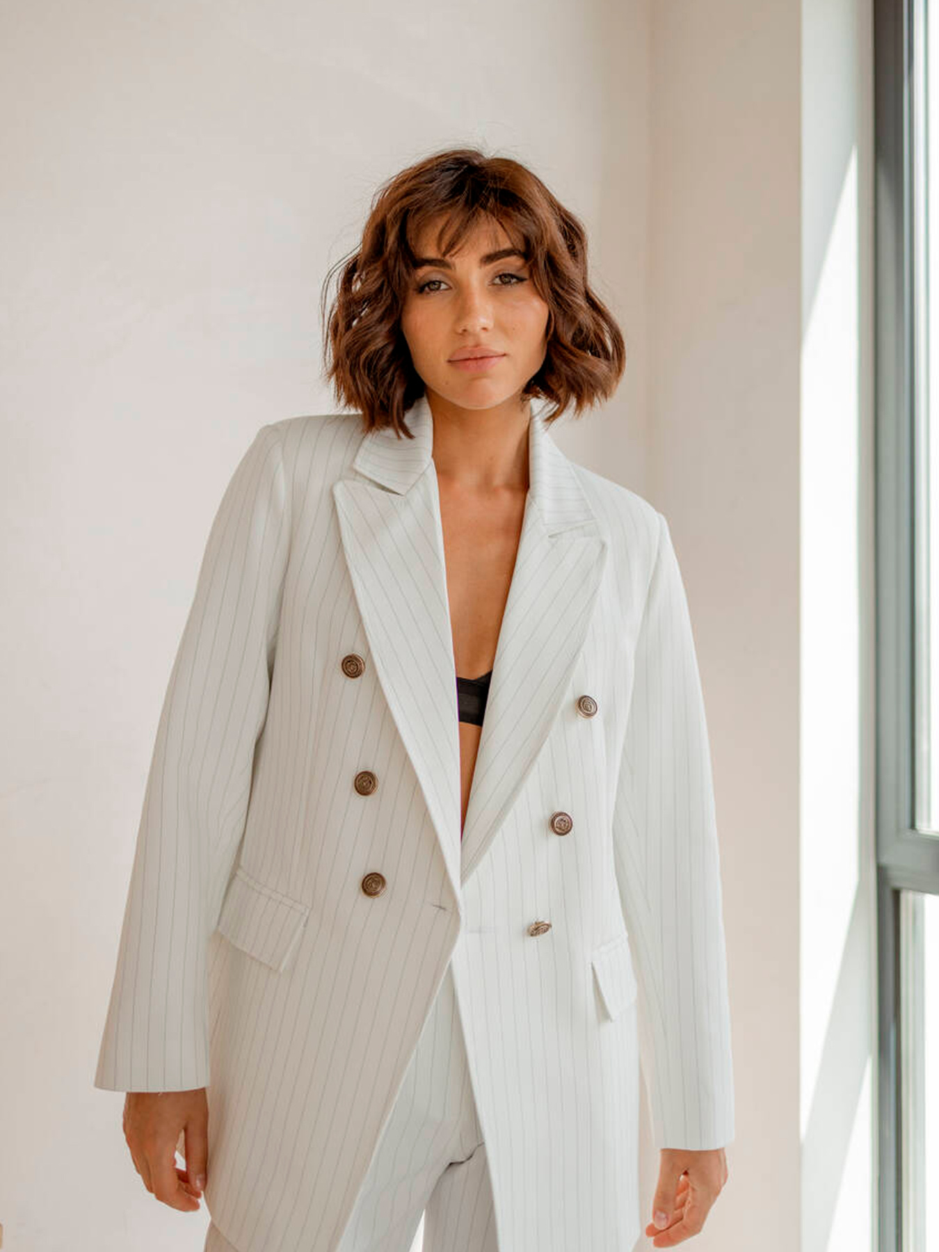 Деловой костюм Milirud (піджак + брюки) модель mil524-blij Фото