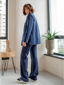 Деловой костюм Milirud (піджак + брюки) модель mil524-sinj Фото