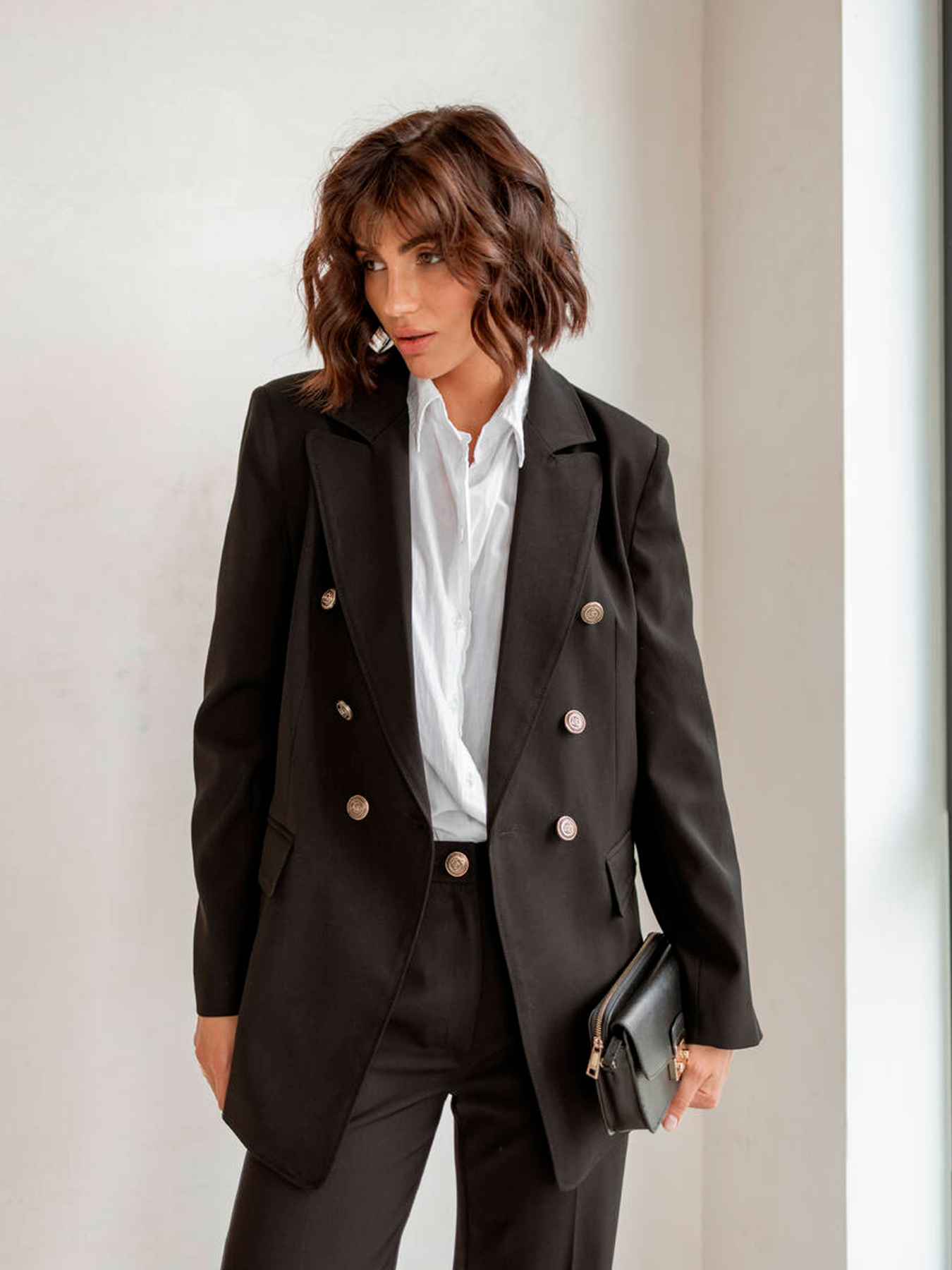 Деловой костюм Milirud (піджак + брюки) модель mil524-chornij Фото