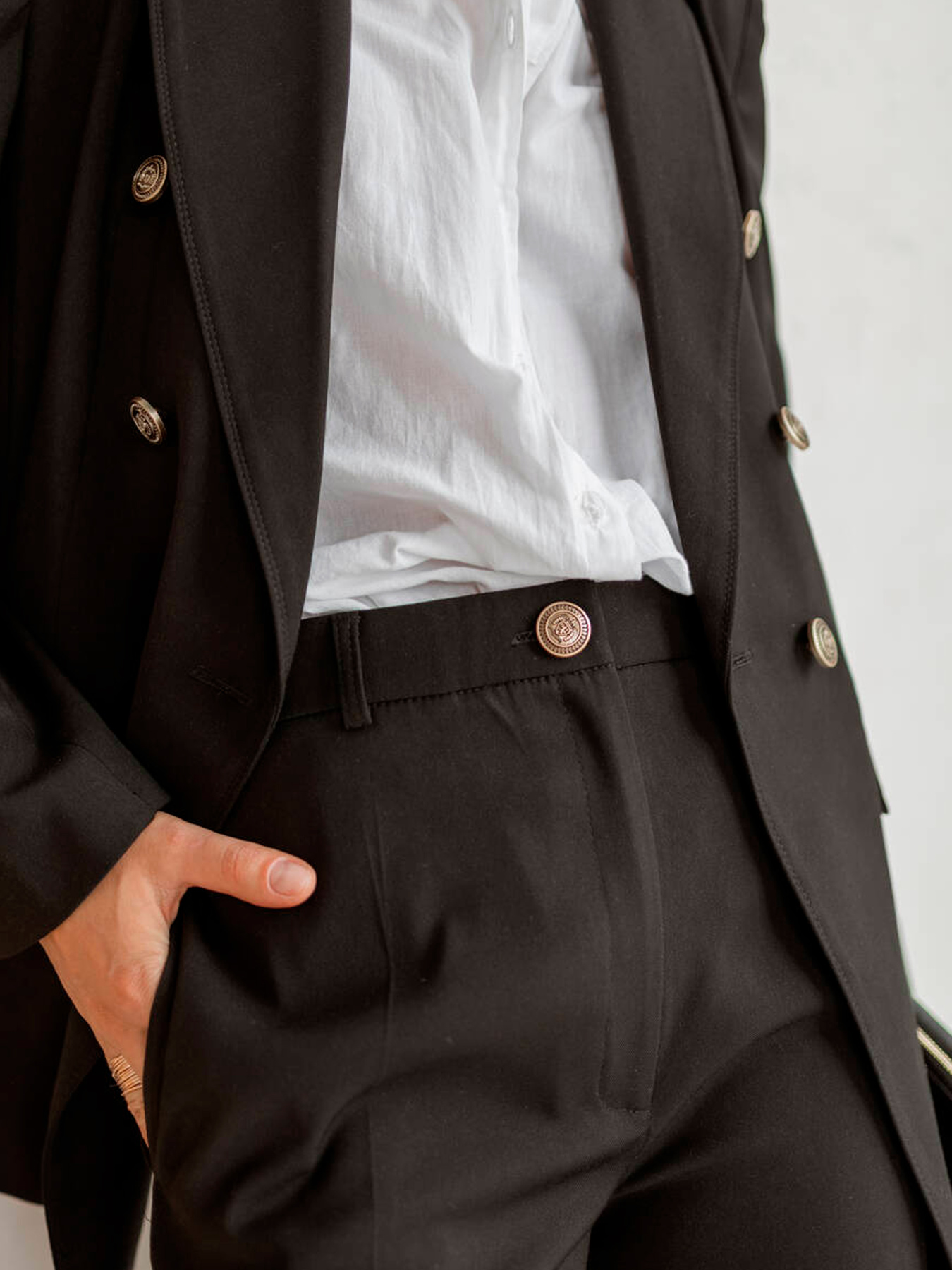 Деловой костюм Milirud (піджак + брюки) модель mil524-chornij Фото