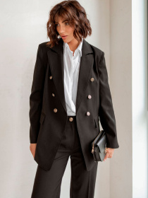 Деловой костюм Milirud модель mil524-chornij Фото