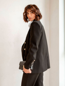 Деловой костюм Milirud модель mil524-chornij Фото