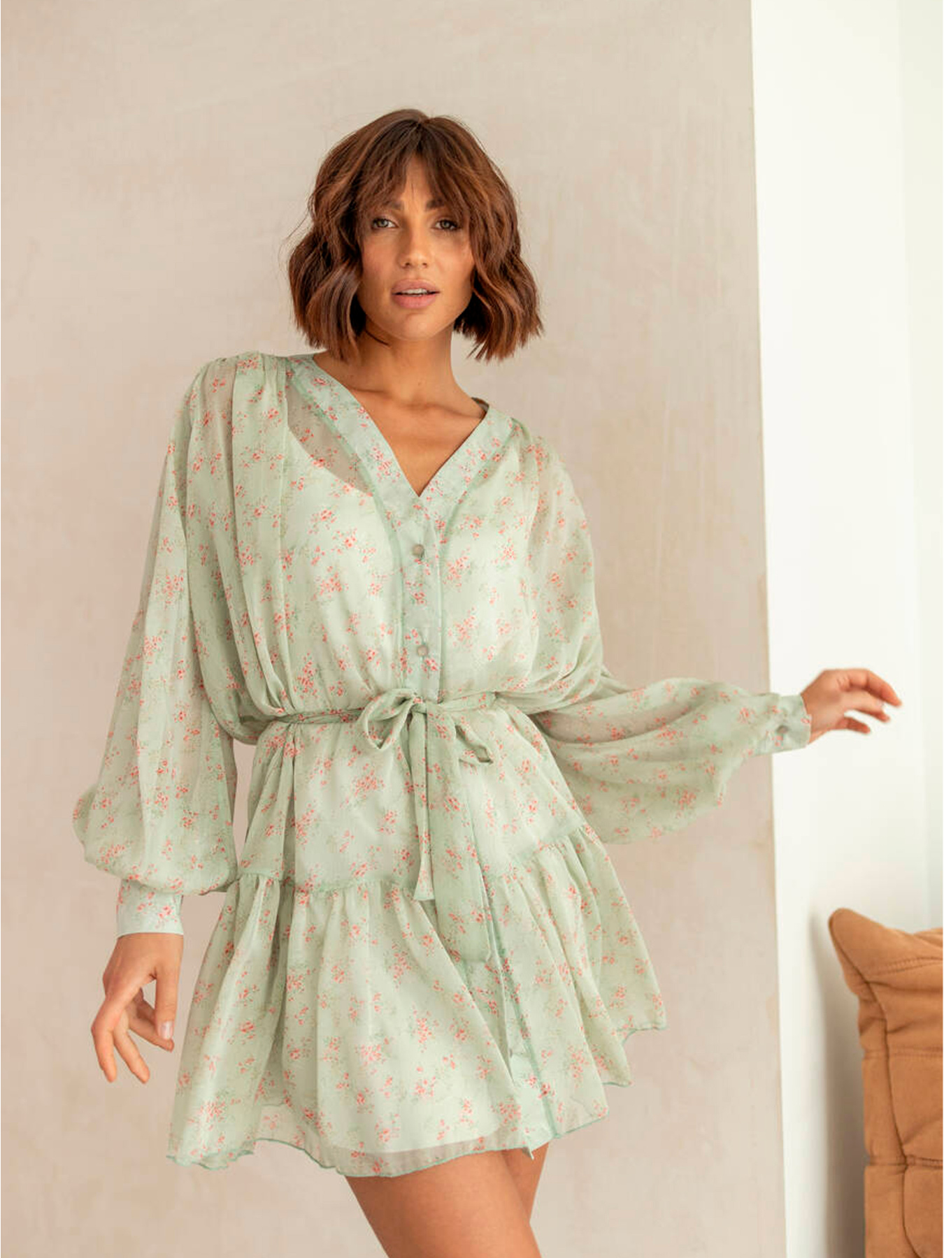 Платье мини Milirud модель mil509-olivkovij Фото