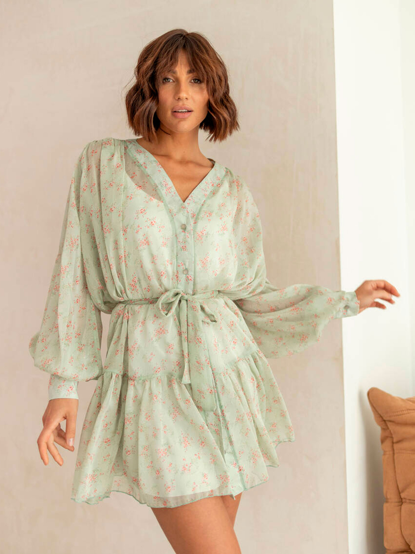 Платье мини Milirud модель mil509-olivkovij Фото