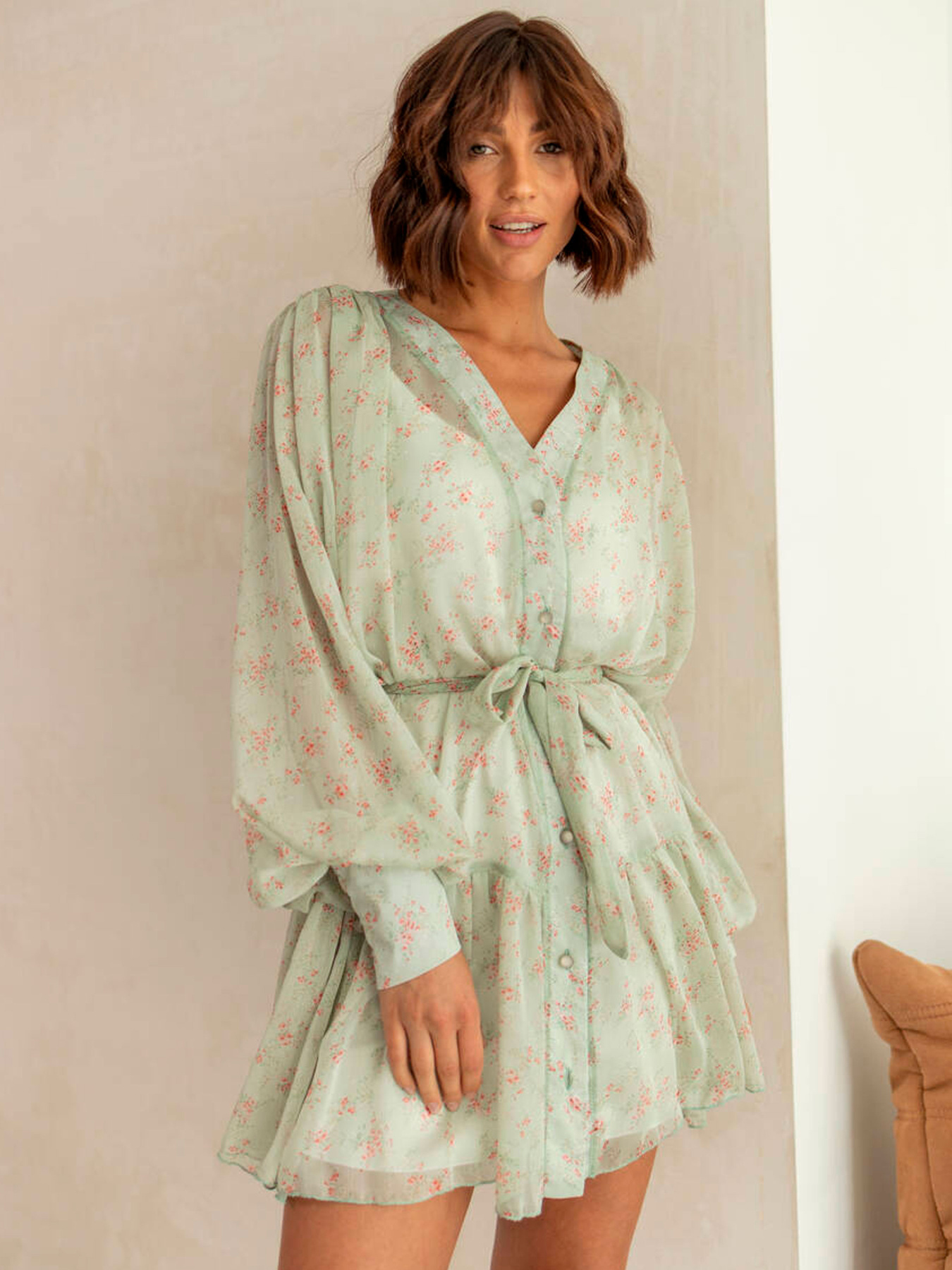 Платье мини Milirud модель mil509-olivkovij Фото