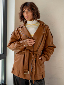 Куртка кожаная Milirud модель mil535-rudij Фото