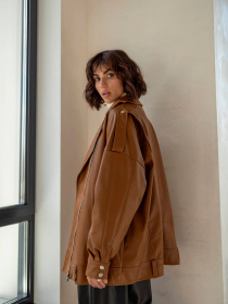 Куртка кожаная Milirud модель mil535-rudij Фото