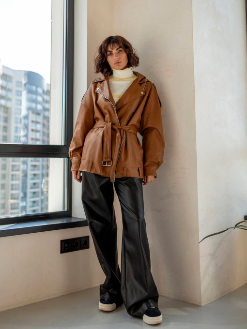 Куртка кожаная Milirud модель mil535-rudij Фото