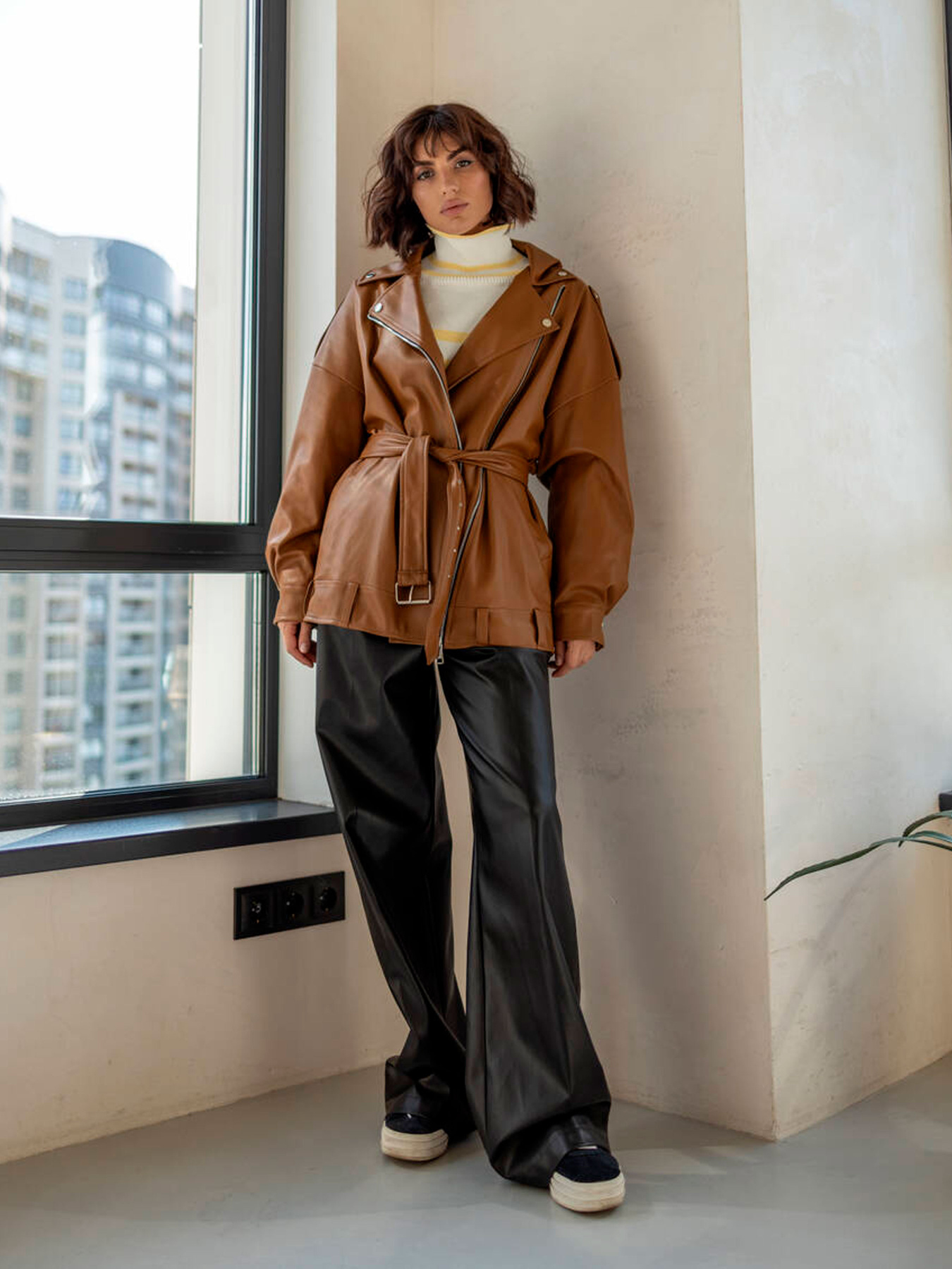 Куртка кожаная Milirud модель mil535-rudij Куртка кожаная Milirud модель mil535-rudij Фото