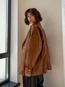 Куртка кожаная Milirud модель mil535-rudij Куртка кожаная Milirud модель mil535-rudij Фото