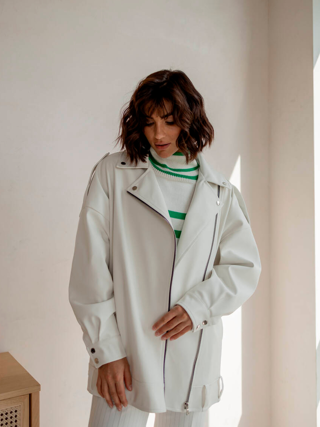 Куртка кожаная Milirud модель mil535-blij Фото