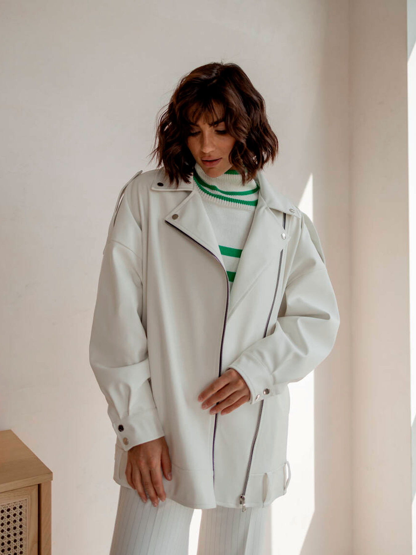 Куртка кожаная Milirud модель mil535-blij Фото