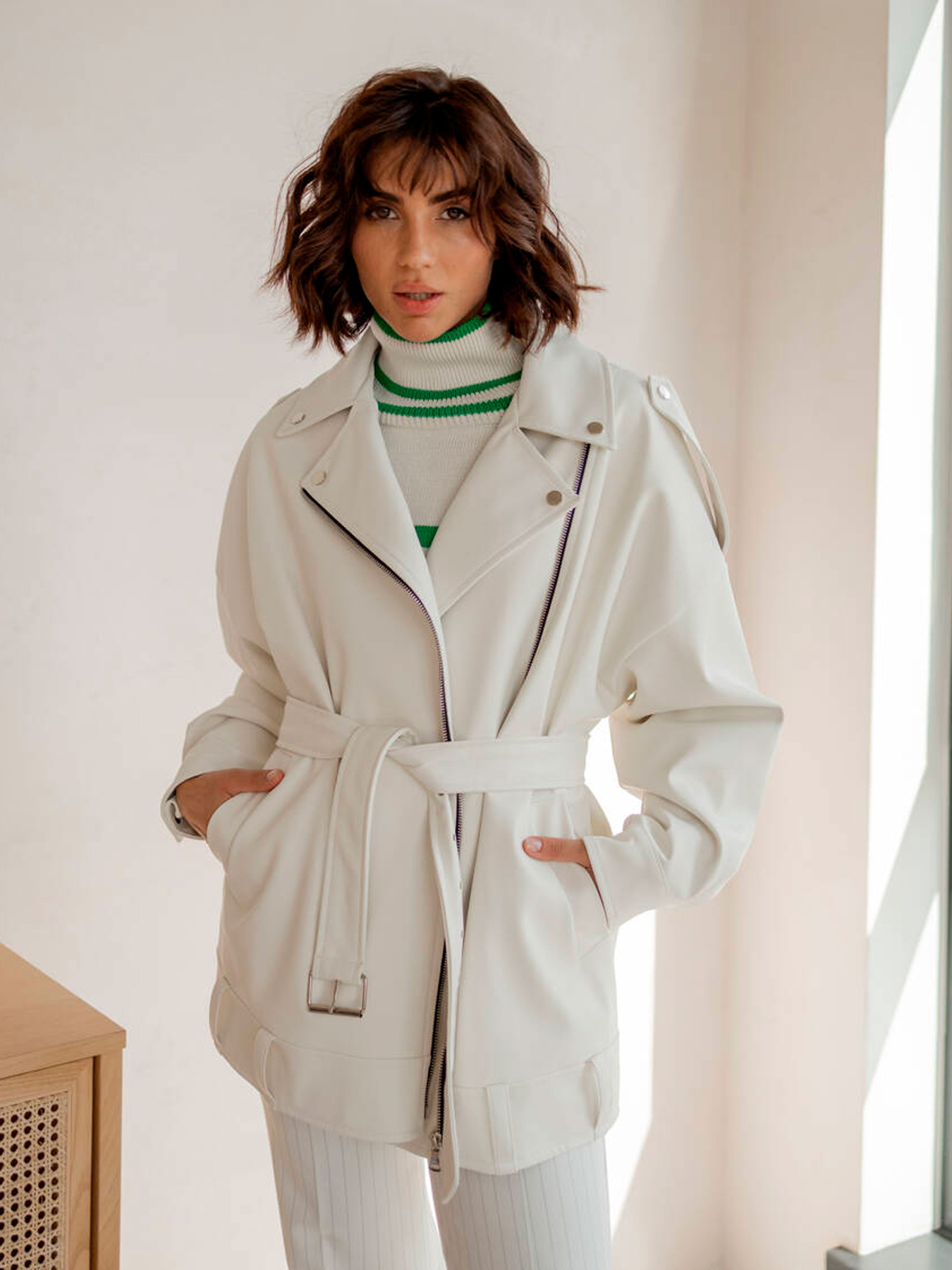 Куртка кожаная Milirud модель mil535-blij Фото