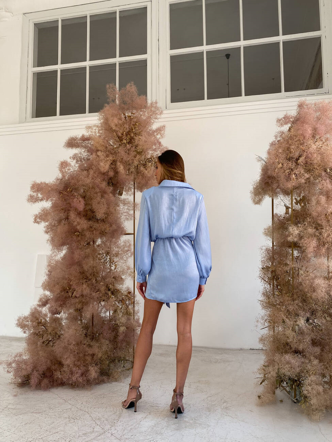 Платье мини Milirud модель mil462-blakitnij Фото