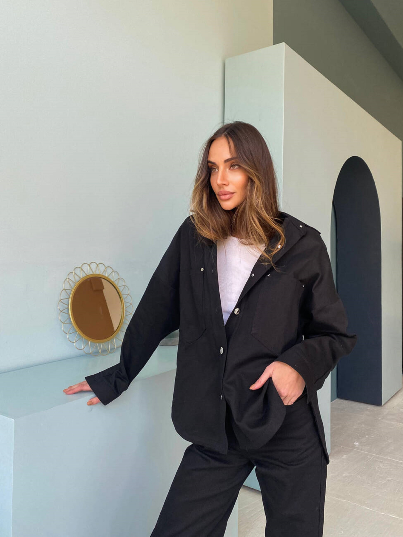 Костюм Milirud (сорочка + брюки) модель mil470-chornij Фото