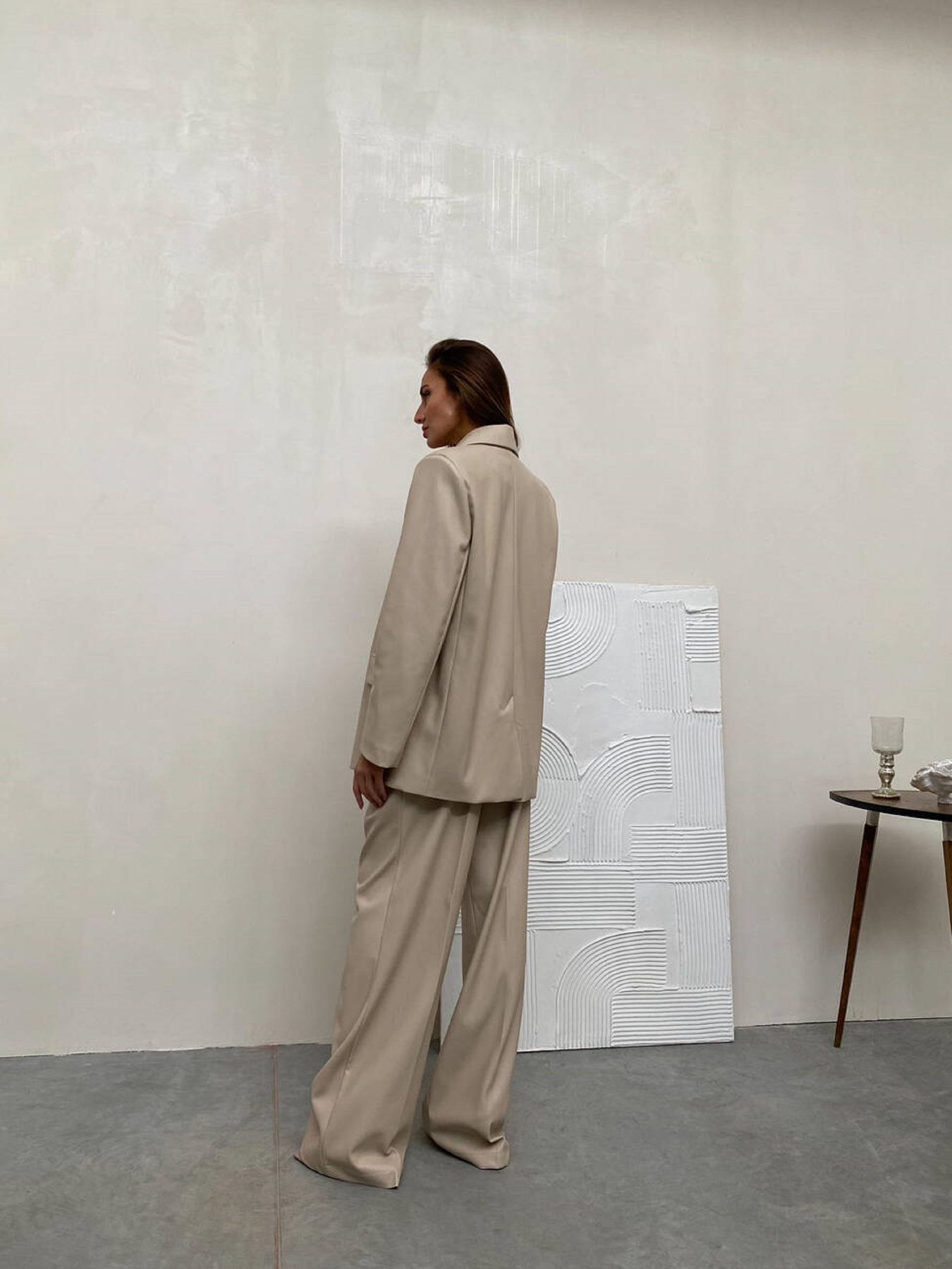 Деловой костюм Milirud модель mil484-bezhevij Фото