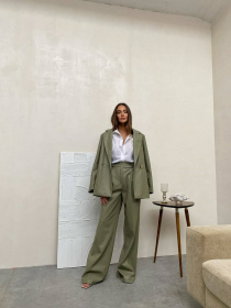 Деловой костюм Milirud модель mil484-olivkovij Фото