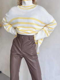 Повседневные штаны Milirud модель mil415-kapuchino Повседневные штаны Milirud модель mil415-kapuchino Фото