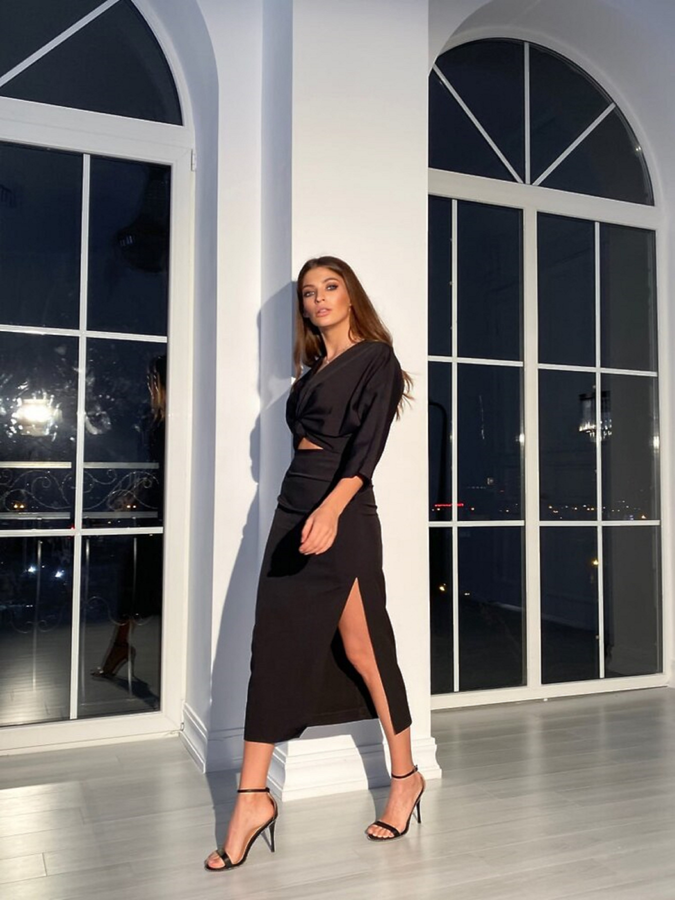 Повседневный костюм Milirud модель mil475-chornij Повседневный костюм Milirud модель mil475-chornij Фото