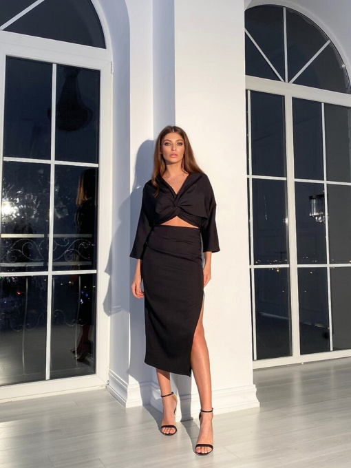 Повсякденний костюм Milirud модель mil475-chornij Фото