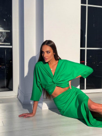 Костюм Milirud (топ + спідниця) модель mil475-zelenij Фото