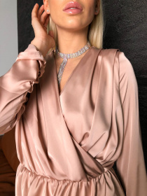 Платье мини Milirud модель mil417-bezhevij Фото