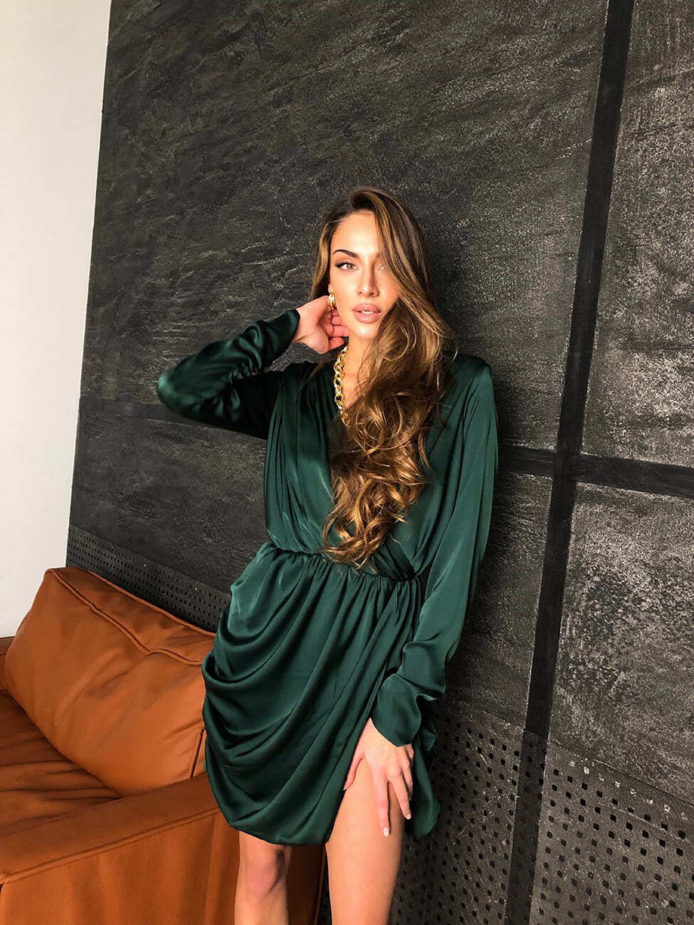 Платье мини Milirud модель mil417-smaragdovij Фото