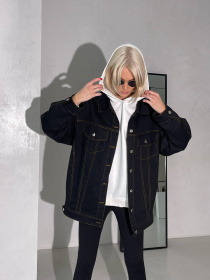 Джинсовая куртка Milirud модель mil511-chornij Фото