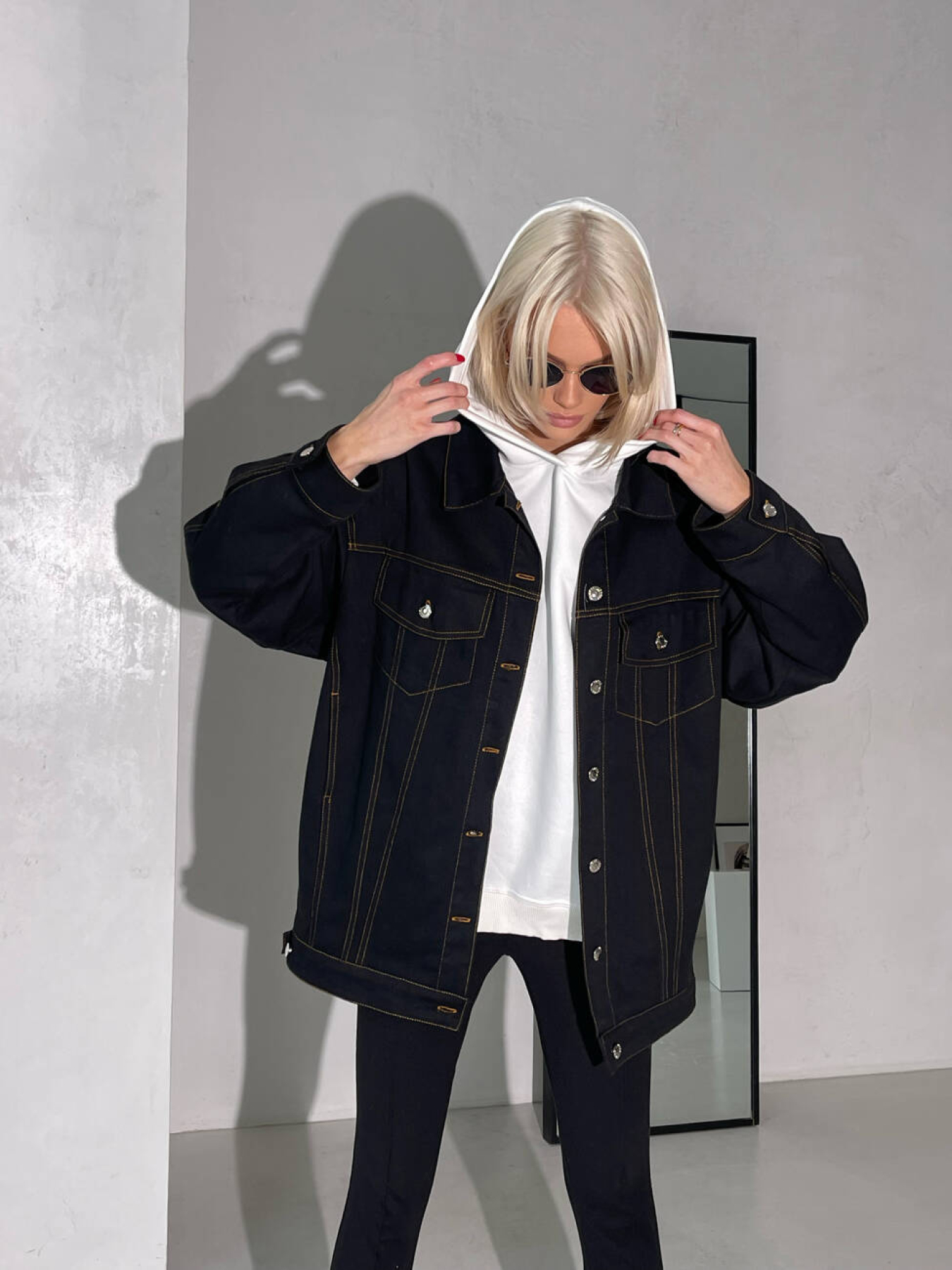 Джинсова куртка Milirud модель mil511-chornij Джинсова куртка Milirud модель mil511-chornij Фото