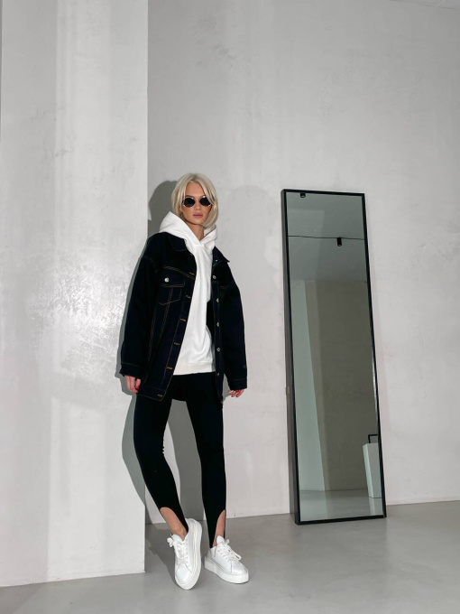 Джинсова куртка Milirud модель mil511-chornij Фото